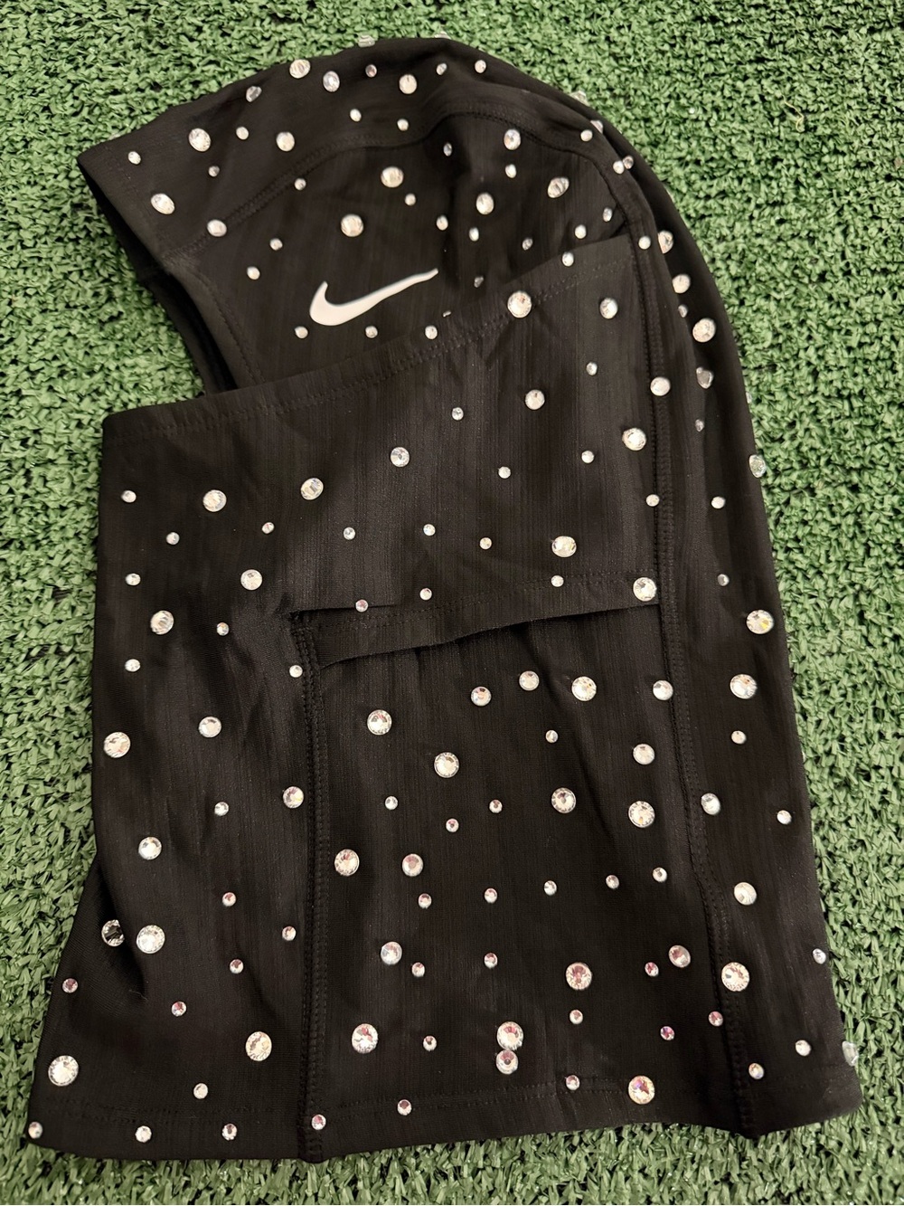 Nike Ski Mask Black Custom Rhinestone Balaclava - Picture 7 of 7
